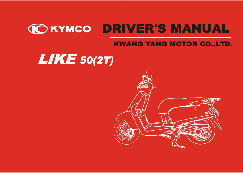 Página 1 del manual Manual de usuario Kymco Like 50