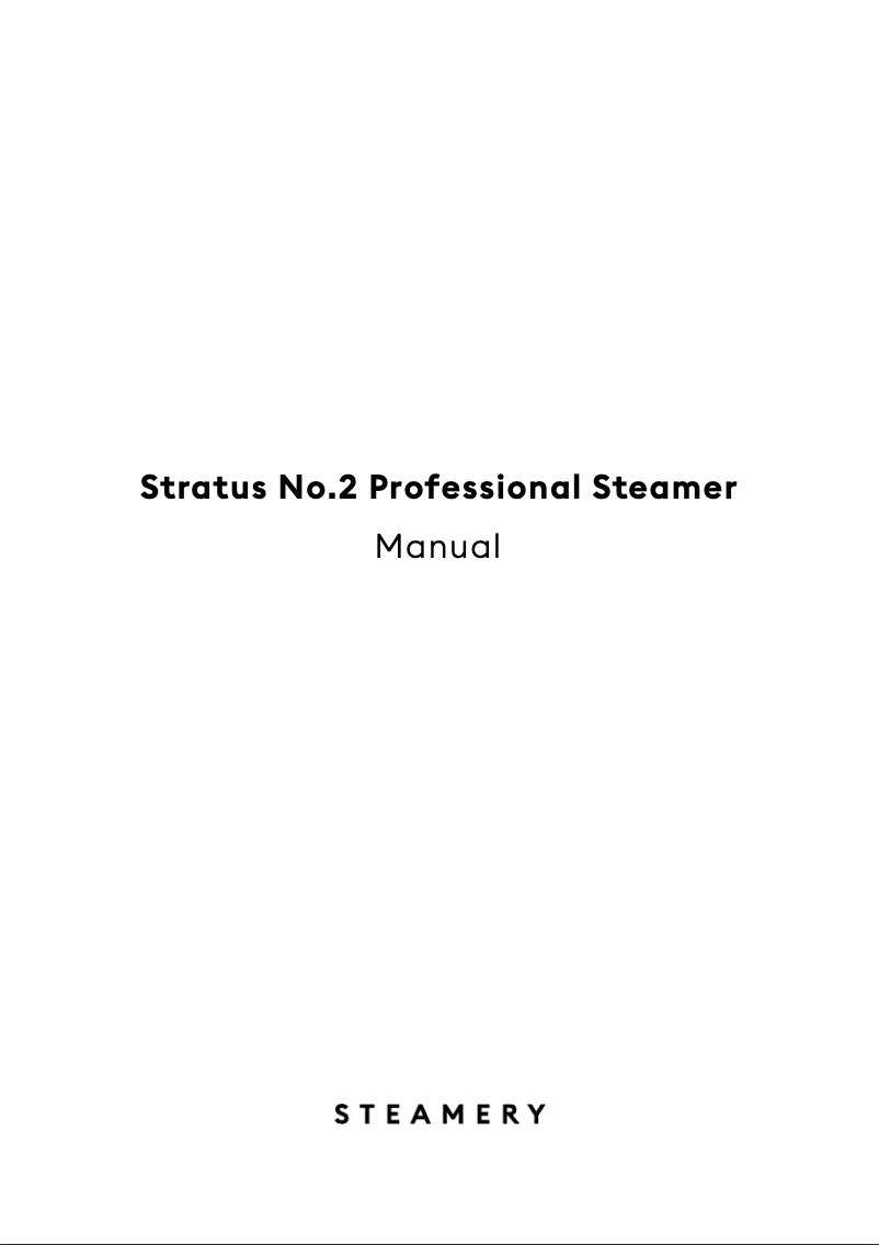 Image de la première page du manuel de l'appareil Stratus No.2