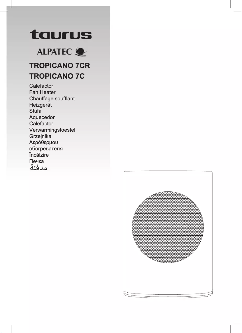 Image de la première page du manuel de l'appareil Alpatec Tropicano 7C