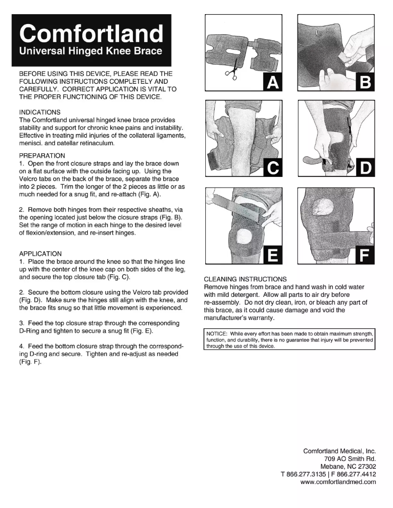 Page 1 de la notice Manuel utilisateur Comfortland CK-110