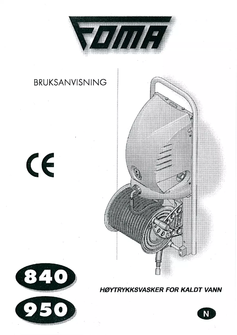 Page n°1 - Manuel utilisateur FOMA 840