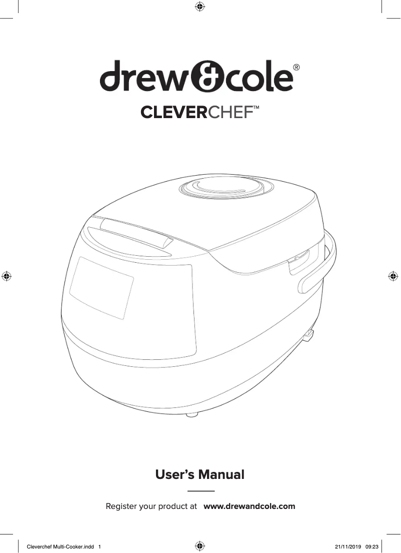 Page n°1 - Manuel utilisateur Drew&Cole CleverChef