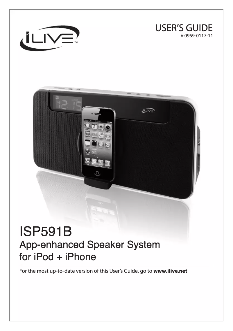 Image de la première page du manuel de l'appareil ISP591B