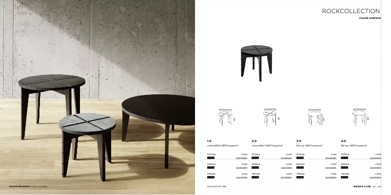 Page 1 de la notice Manuel utilisateur Wever & Ducré Rock Table 3.0