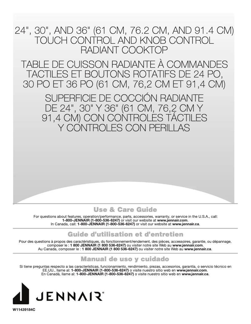 Page 1 de la notice Manuel utilisateur Jenn-Air JEC4430KS