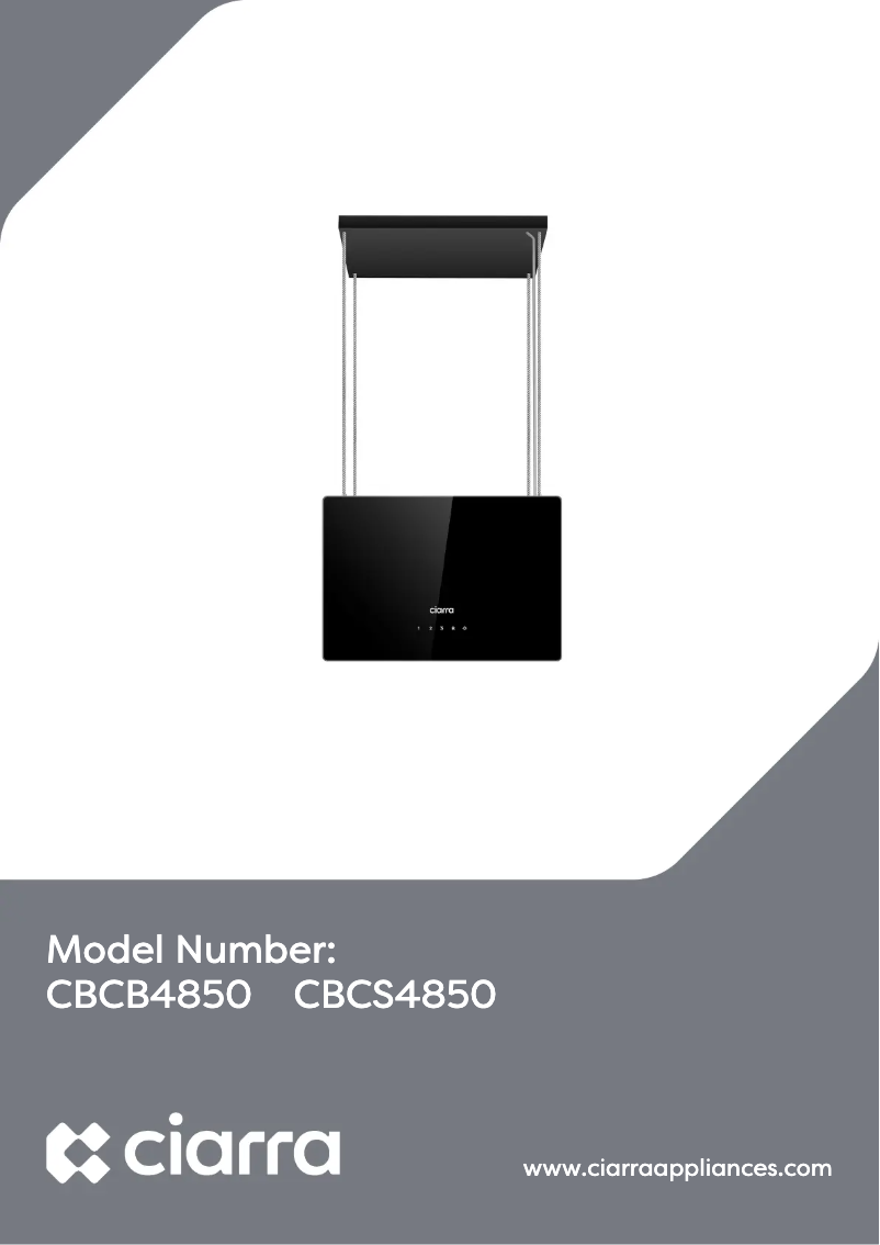 Image de la première page du manuel de l'appareil CBCS4850
