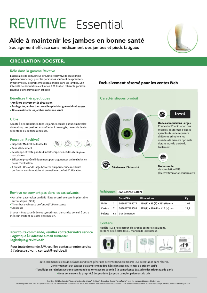 Image de la première page du manuel de l'appareil Essential