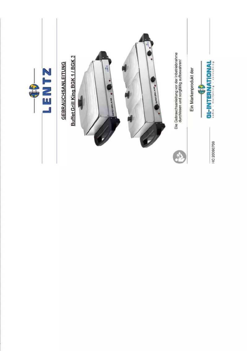 Page 1 de la notice Manuel utilisateur Lentz BGK3