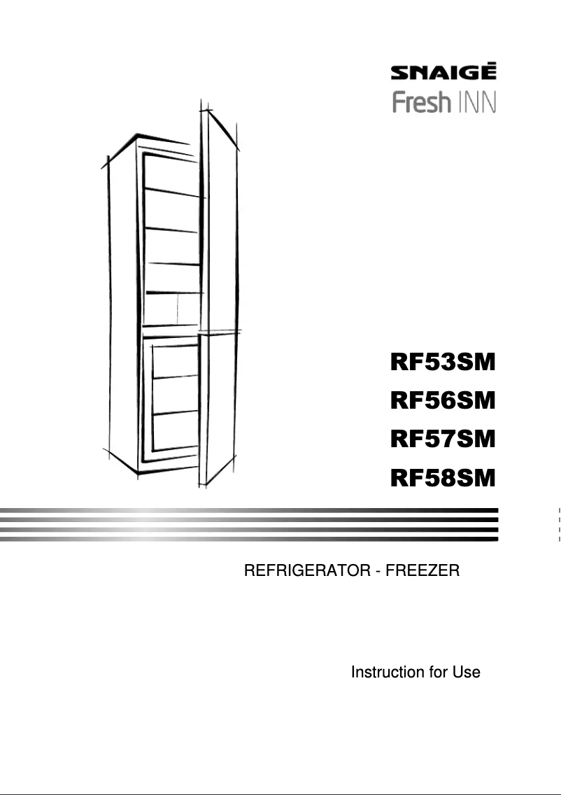 Image de la première page du manuel de l'appareil Fresh INN RF56SM-S5JJ2F0