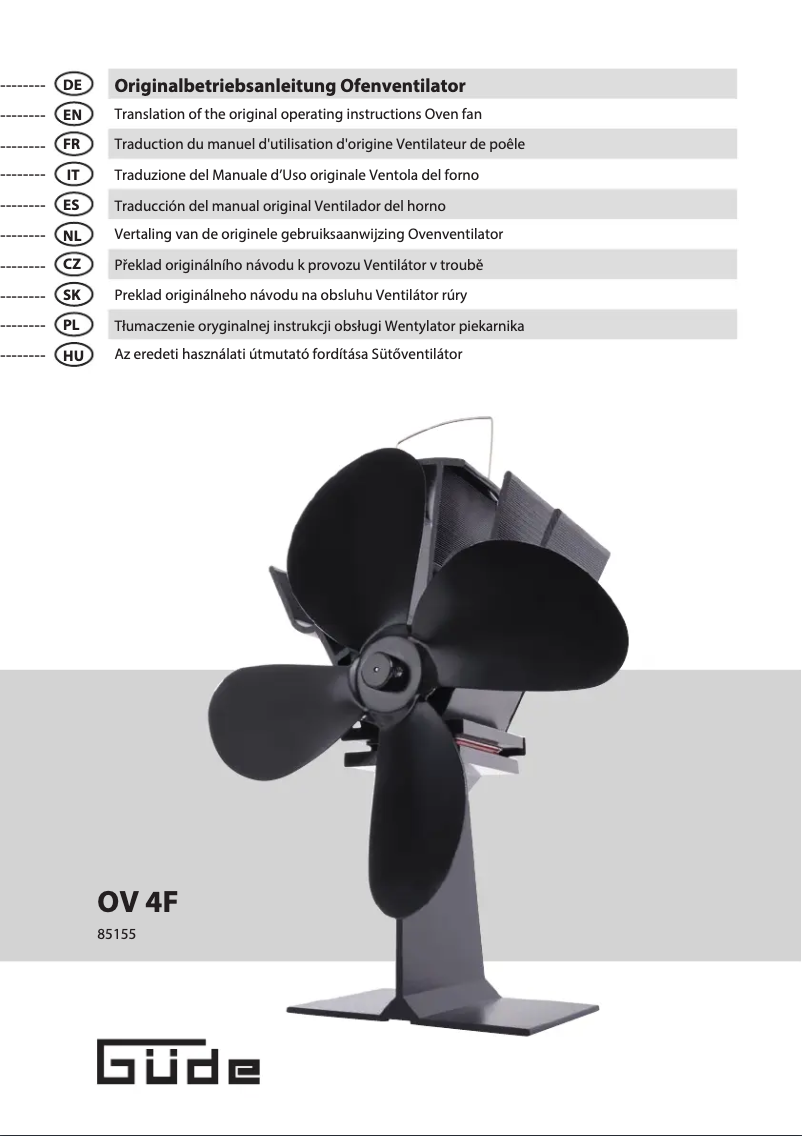 Image de la première page du manuel de l'appareil OV 4F