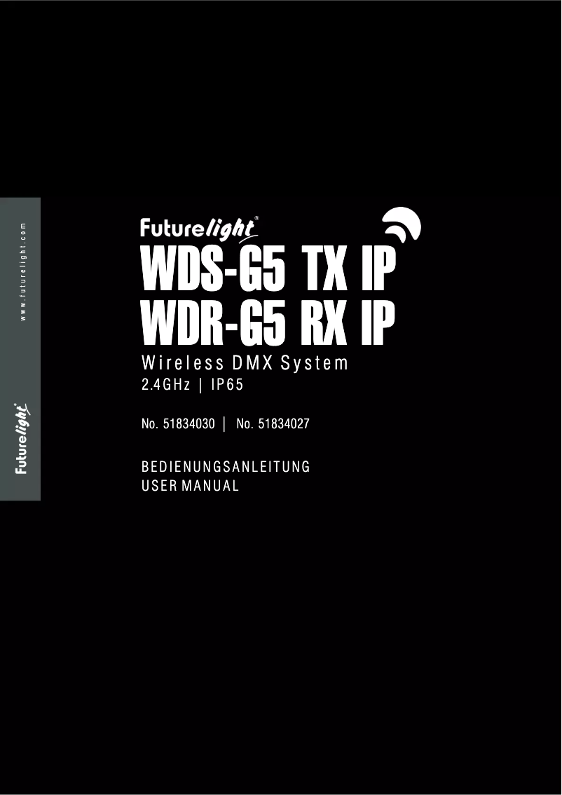 Page n°1 - Manuel utilisateur Futurelight WDR-G5 RX IP