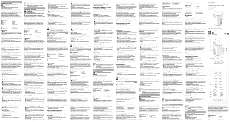 Page 1 de la notice Manuel utilisateur Nedis KAWK362EBK