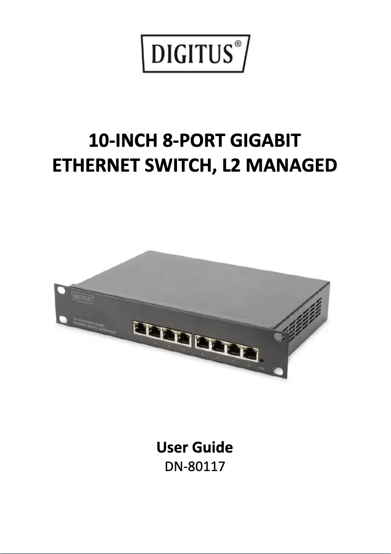 Page n°1 - Manuel utilisateur Digitus DN-80117