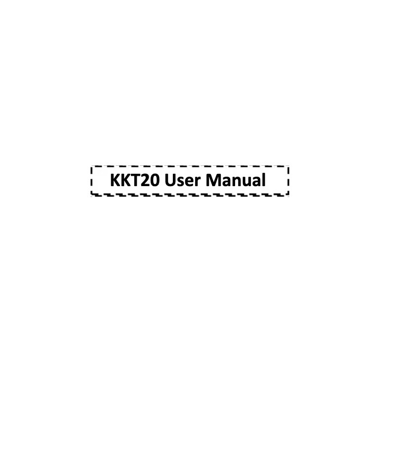 Page n°1 - Manuel utilisateur Lava KKT 20