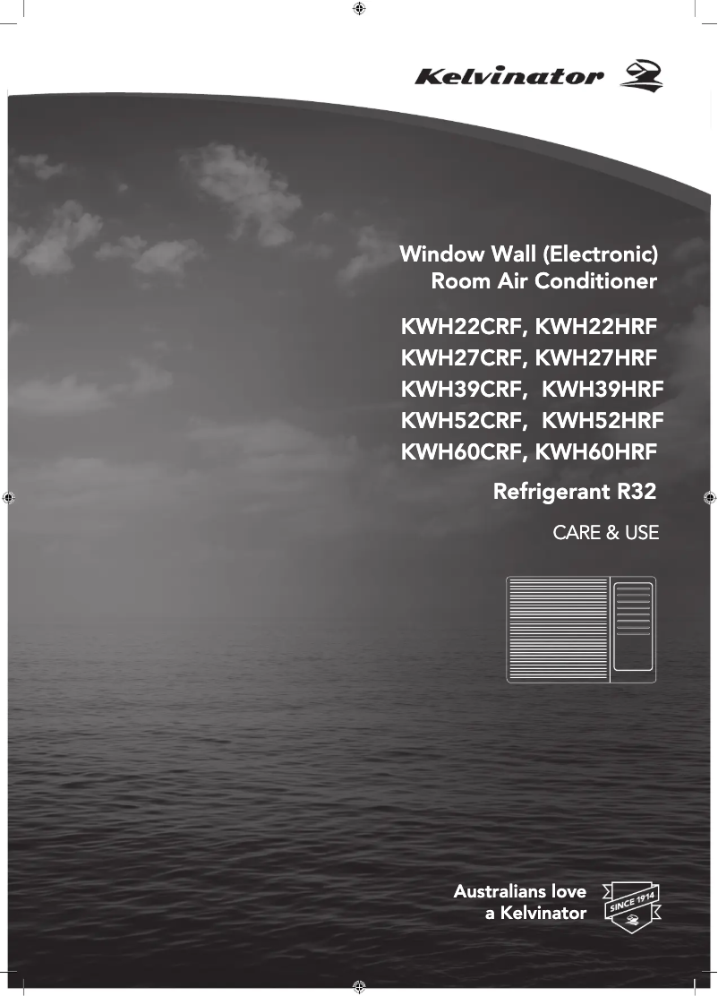 Page 1 de la notice Manuel utilisateur Kelvinator KWH39CRF