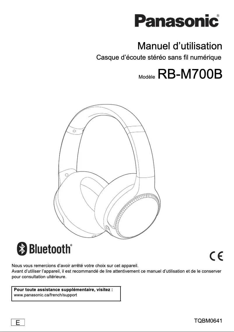 Image de la première page du manuel de l'appareil RB-M700B