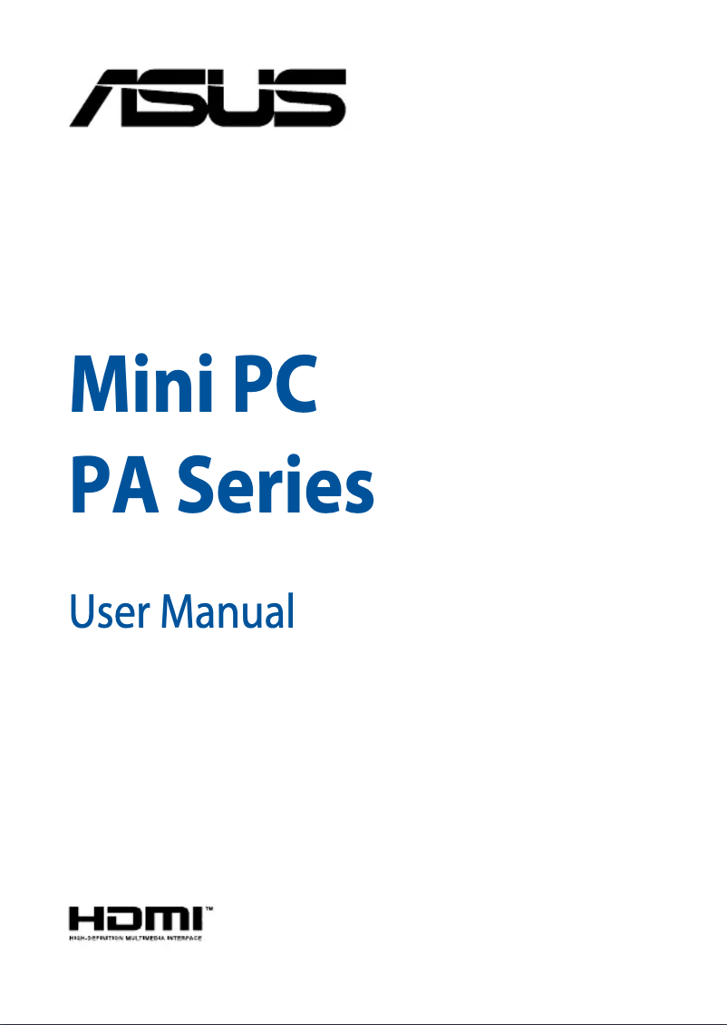 Image de la première page du manuel de l'appareil Mini PC ProArt PA90