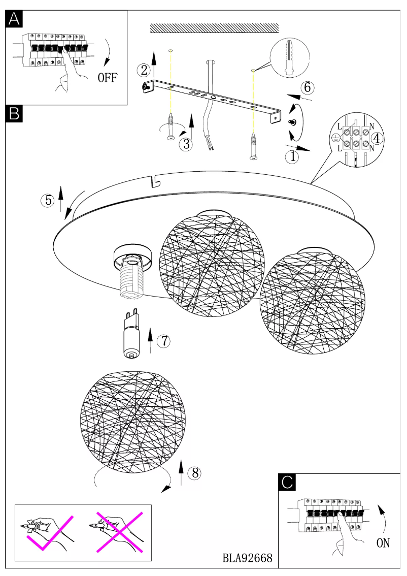 Page 1 de la notice Manuel utilisateur Eglo Prodo 1