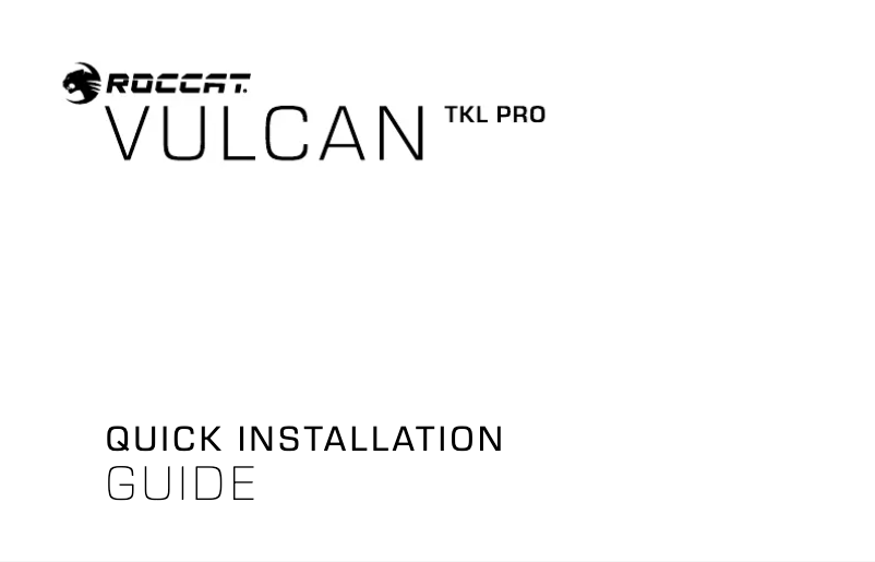 Página 1 del manual Manual de usuario Roccat Vulcan TKL Pro