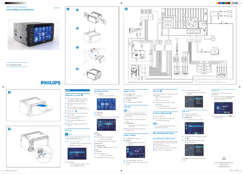 Image de la première page du manuel de l'appareil CID3292
