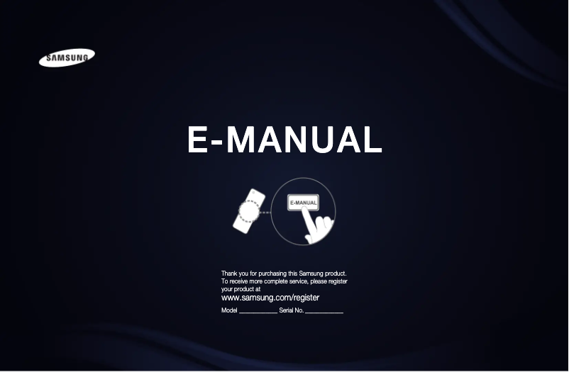 Image de la première page du manuel de l'appareil UE32D6500VQ