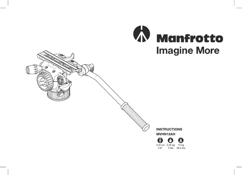 Page 1 de la notice Manuel utilisateur Manfrotto MVHN12AH