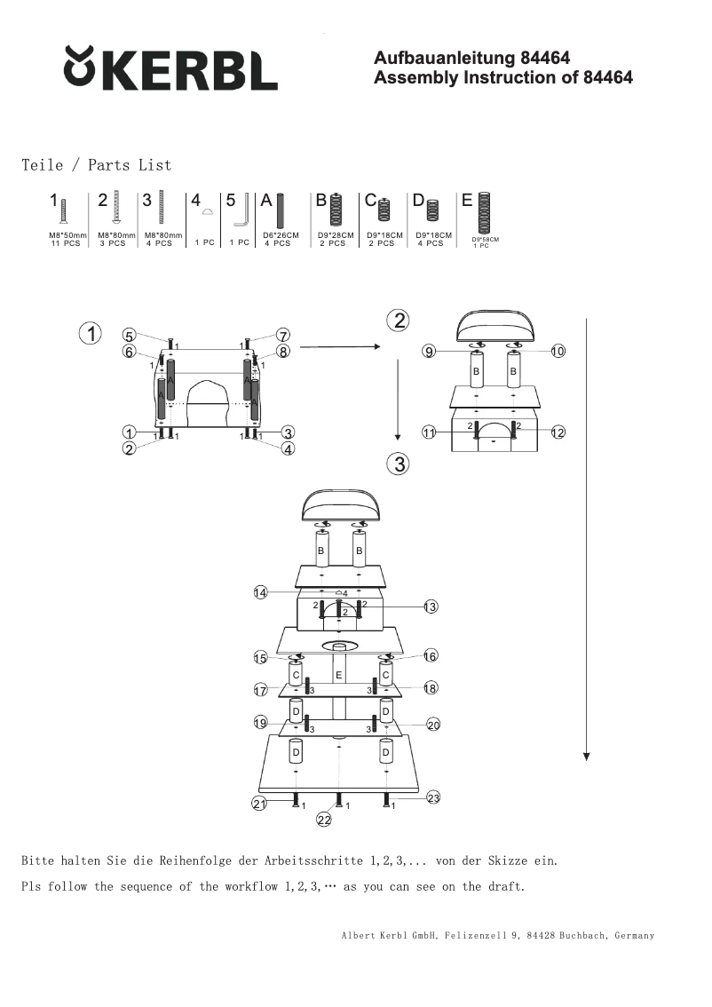 Page 1 de la notice Manuel utilisateur Kerbl Olymp 84464