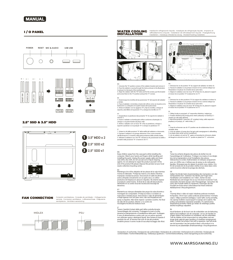 Page n°1 - Manuel utilisateur Mars Gaming MC-400