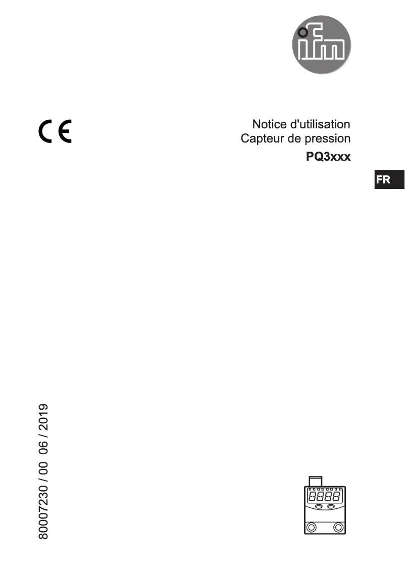 Image de la première page du manuel de l'appareil PQ3809