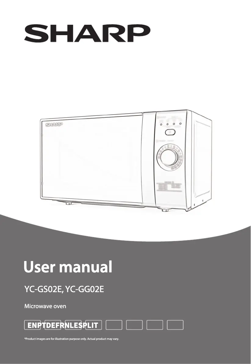 Page 1 de la notice Manuel utilisateur Sharp YC-GG02EB