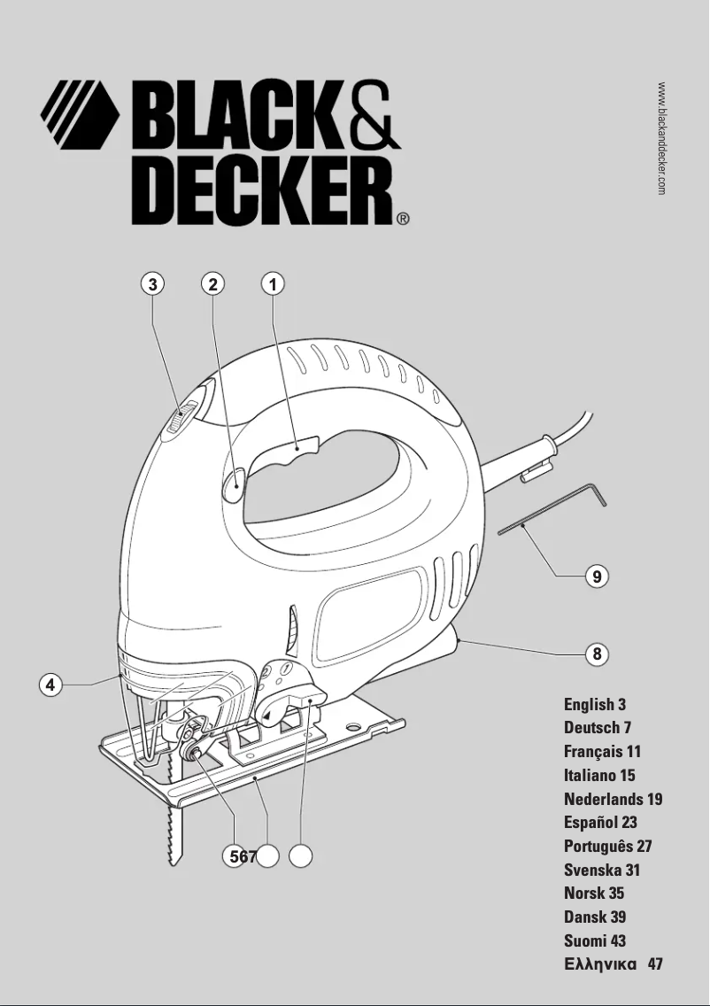Página 1 del manual Manual de usuario Black & Decker KS480PE
