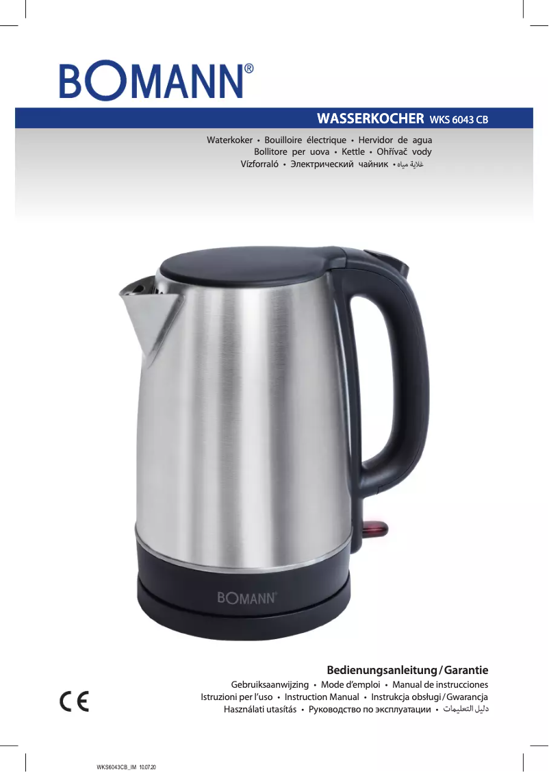 Page 1 de la notice Manuel utilisateur Bomann WKS 6043 CB