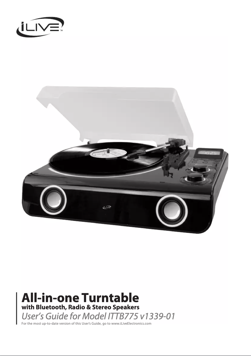 Page n°1 - Manuel utilisateur iLive ITTB775B
