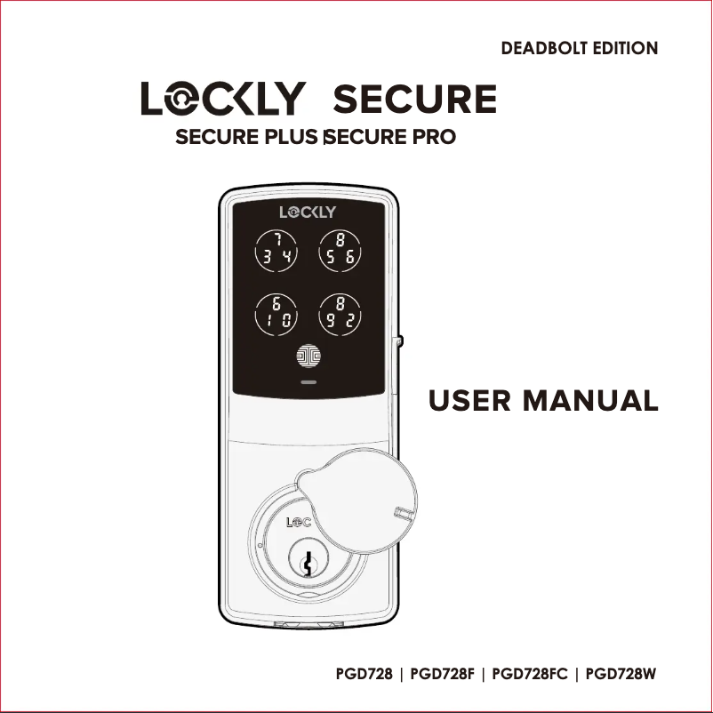 Page n°1 - Manuel utilisateur Lockly Secure Plus