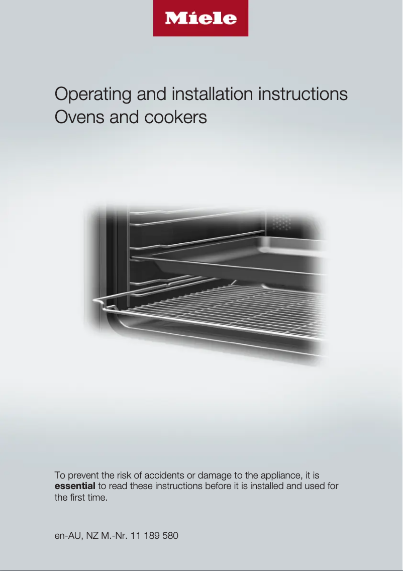 Page 1 de la notice Manuel utilisateur Miele H 2760 B