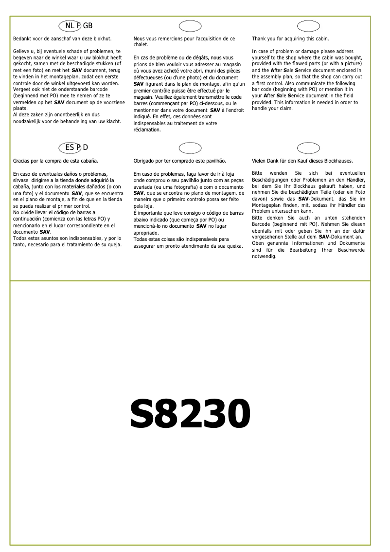Página 1 del manual Manual de usuario Solid Chanzy S8230