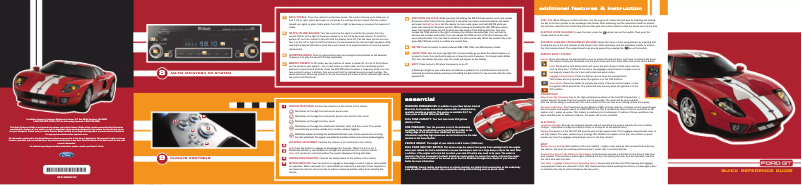 Page n°1 - Guide de démarrage rapide Ford GT (2006)