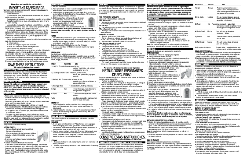 Page n°1 - Manuel utilisateur Black & Decker MX3000W