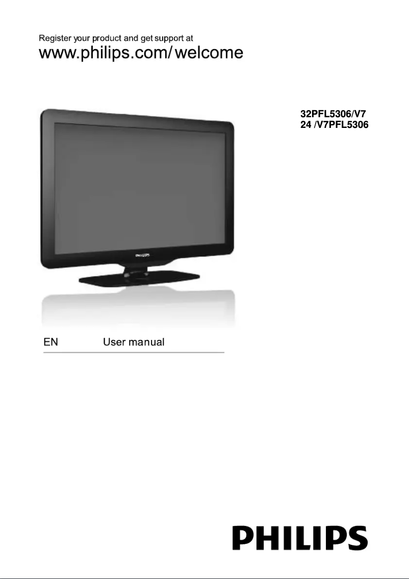 Page 1 de la notice Manuel utilisateur Philips 5000 series 24PFL5306