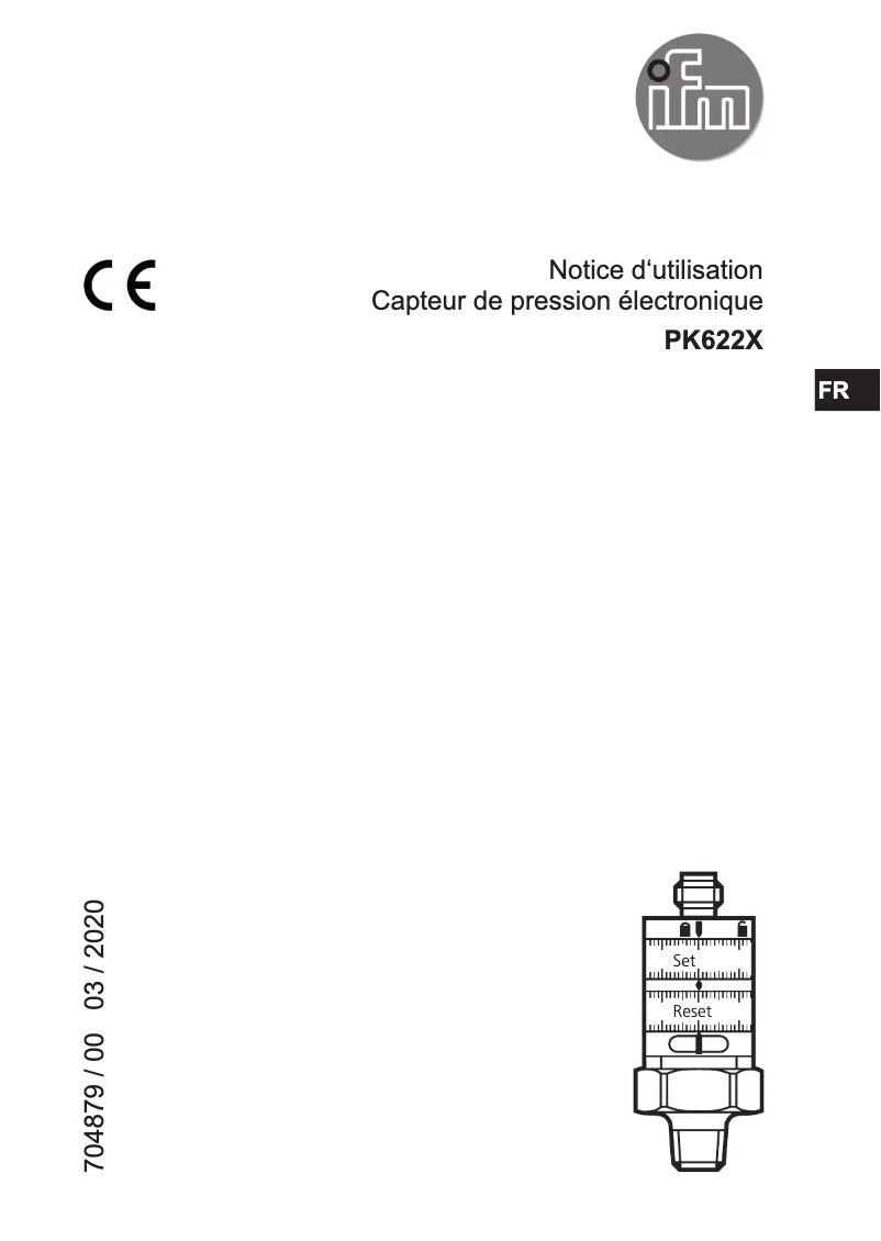 Page n°1 - Manuel utilisateur IFM PK6220