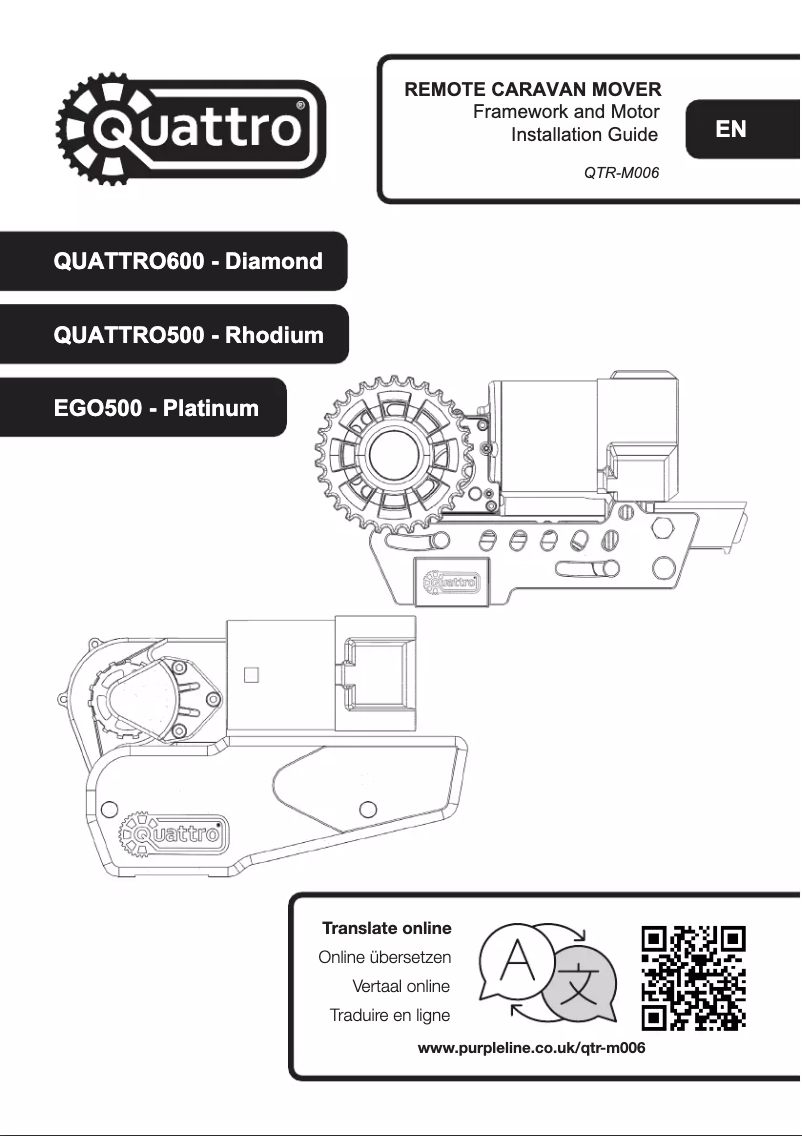 Page n°1 - Manuel utilisateur Purpleline QUATTRO500