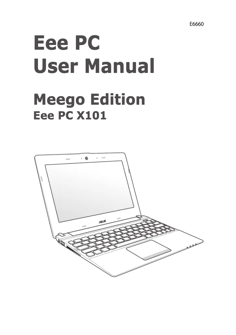 Image de la première page du manuel de l'appareil Eee PC X101 MeeGo