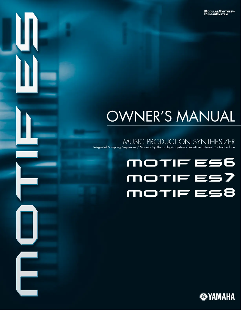 Page 1 de la notice Manuel utilisateur Yamaha Motif ES7