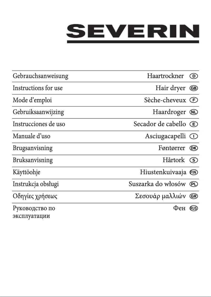Page 1 de la notice Manuel utilisateur Severin HT 6014