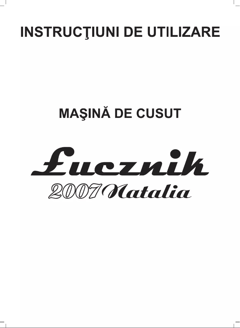 Page n°1 - Manuel utilisateur Łucznik 2007 Natalia