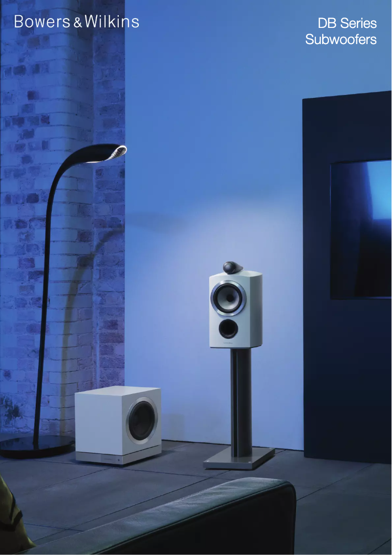 Página 1 del manual Folleto Bowers & Wilkins DB3D