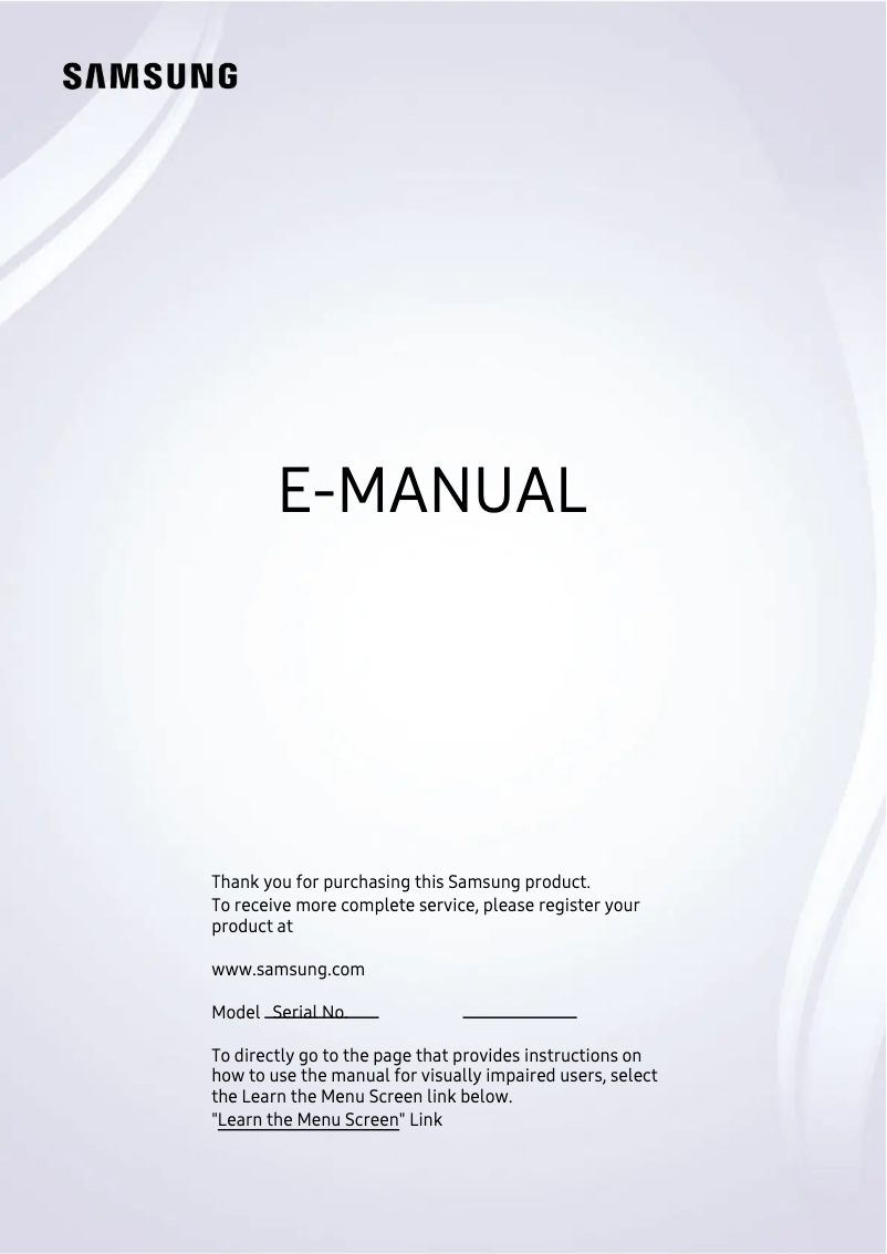 Page n°1 - Manuel utilisateur Samsung QN98QN90AAFXZA
