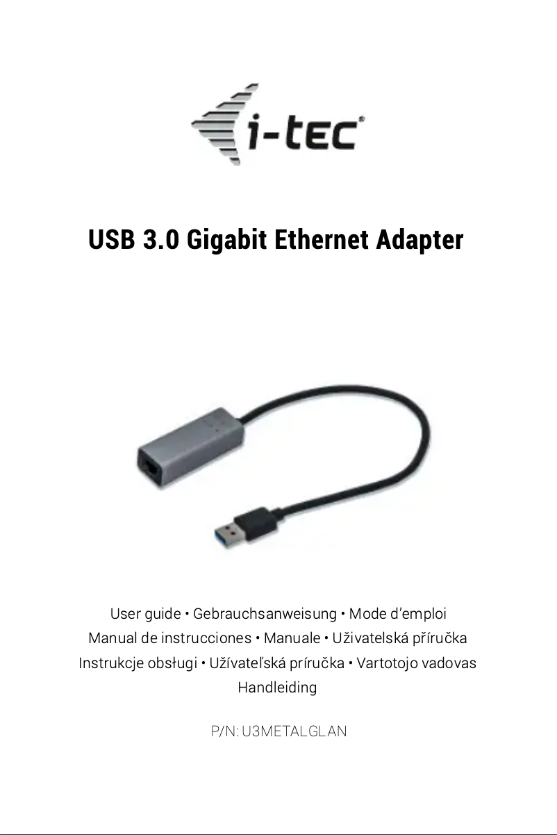 Page n°1 - Manuel utilisateur i-TEC U3METALGLAN