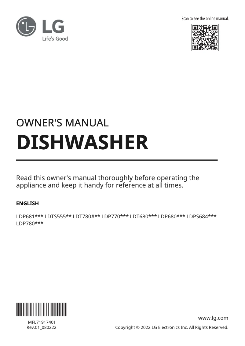 Página 1 del manual Manual de usuario LG LDP6809BM