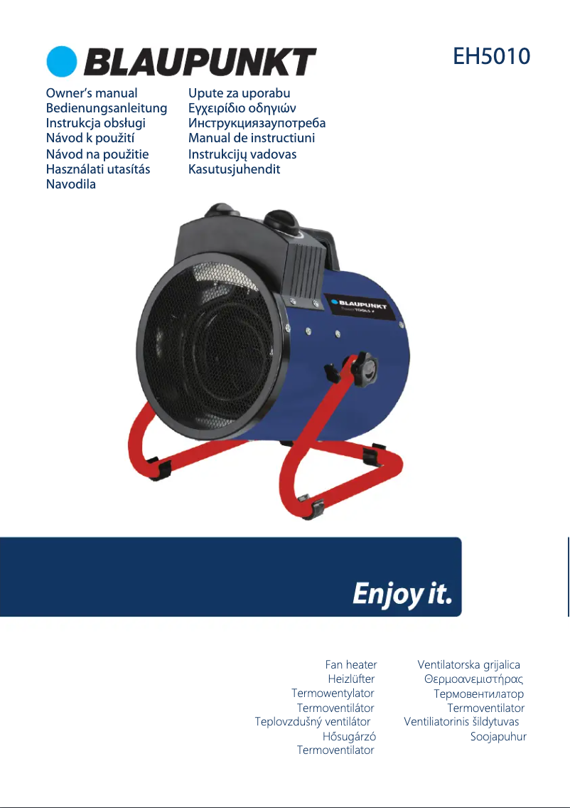 Page 1 de la notice Manuel utilisateur Blaupunkt EH5010